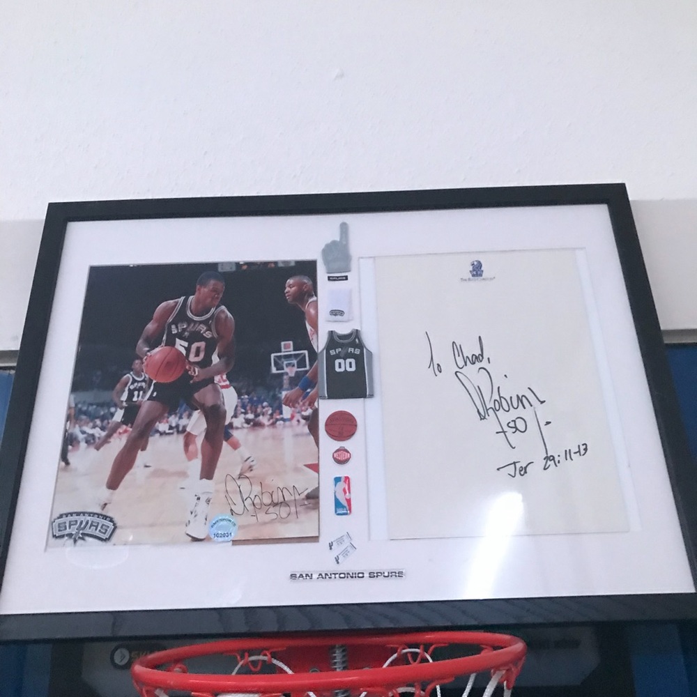 David Robinson Signature Frame - Picture 2 of 2